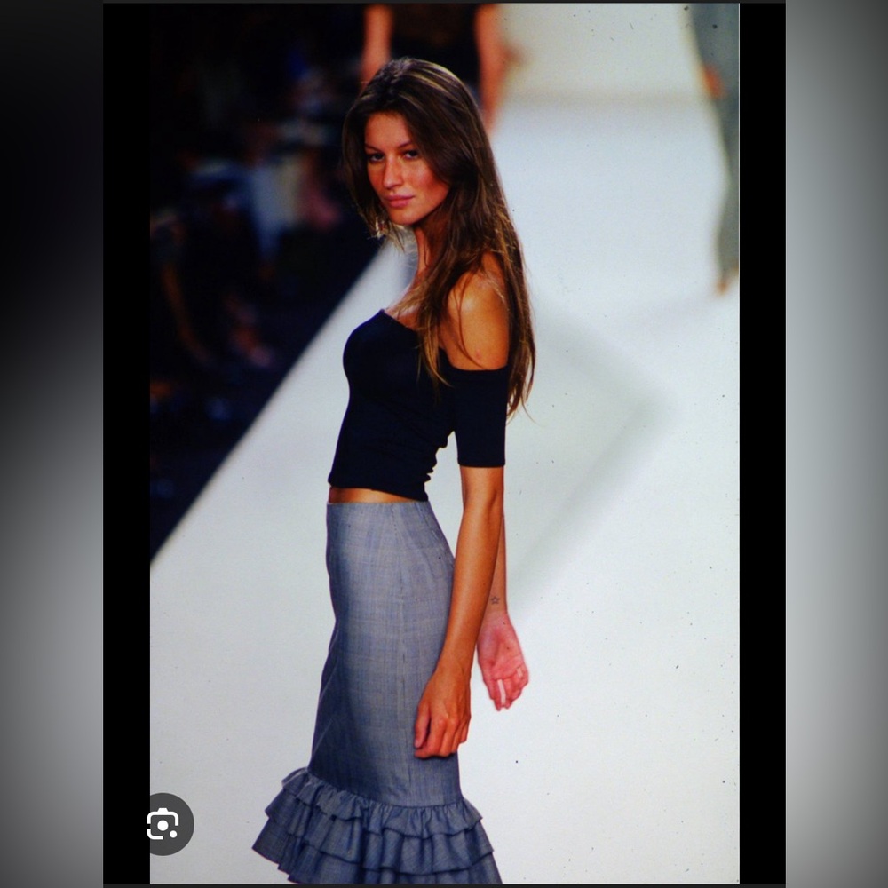 Ralph Lauren collection x Gisele budchen vintage midi skirt